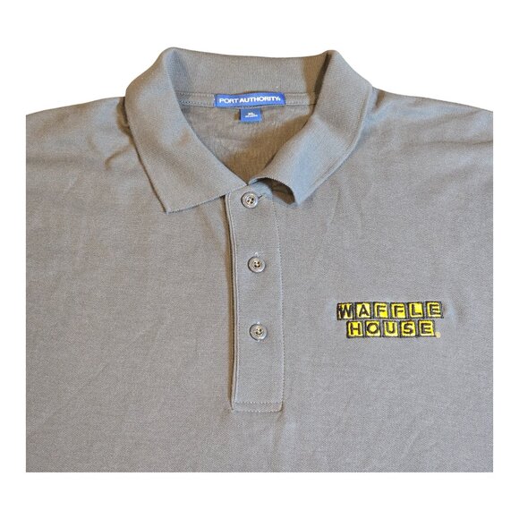 Waffle House Polo Shirt by Port Authority Uniform? Dark Gray Men Size XL - Picture 3 of 7
